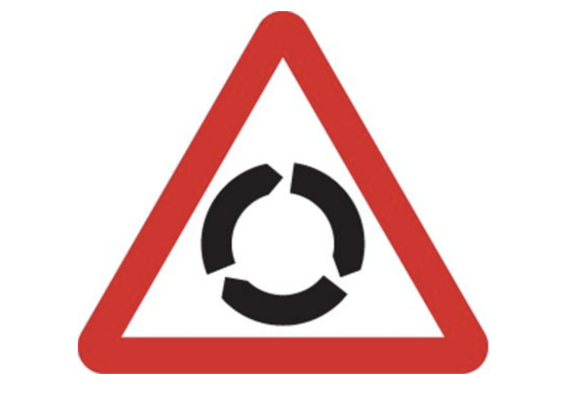 UAE roundabout multi exit sign | theory test