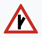 side road to right